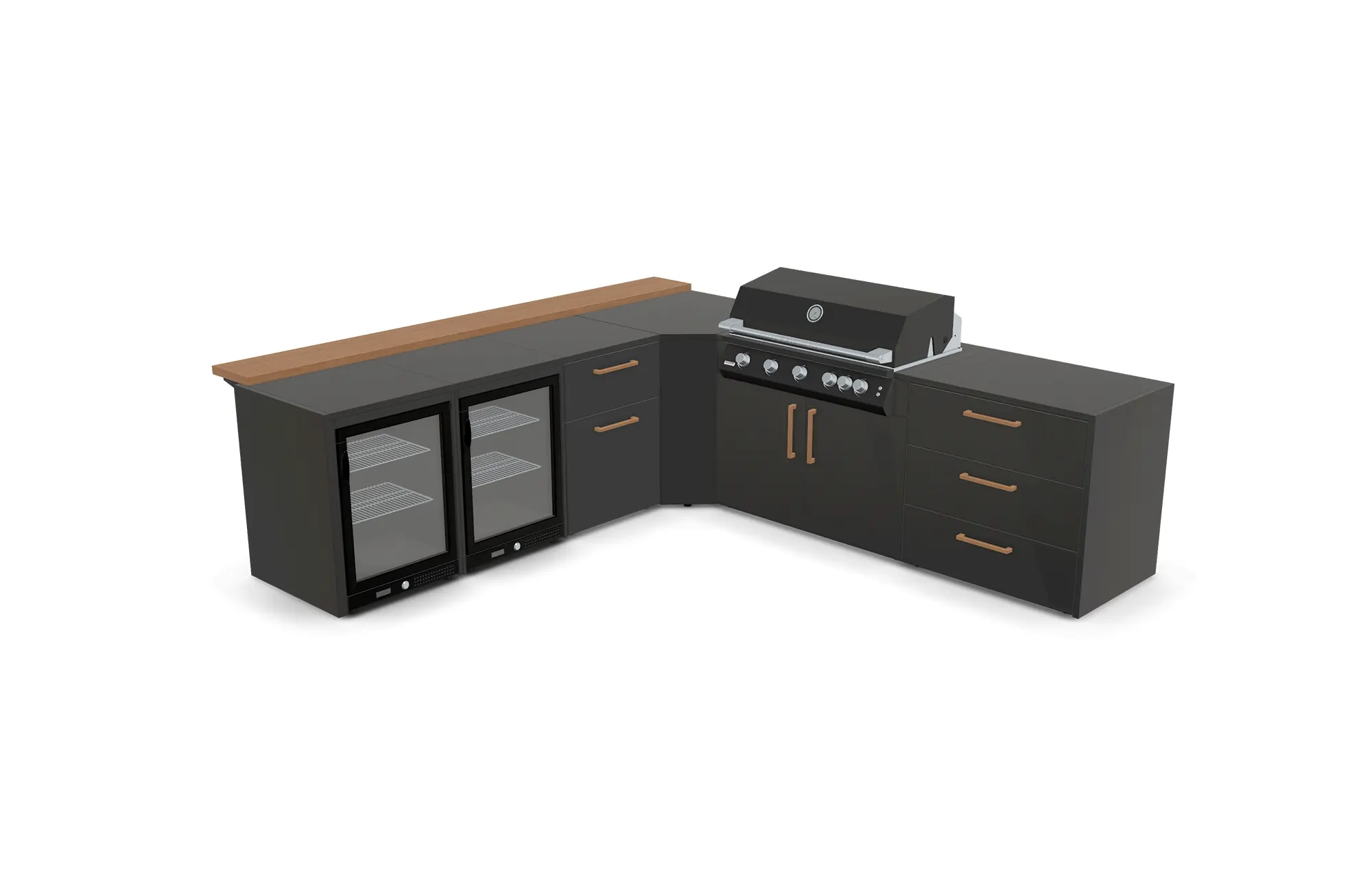 BRABURA Longue letna kuhinja Ι Fusion 500 RM Ι 288 x 301 cm