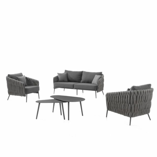 Gescova Vigo vrtna zofa - aluminij